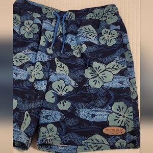 Vineyard Vines Men's Blue Floral Swim Trunks